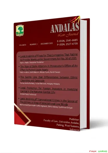 Jurnal Andalas Law Journal
