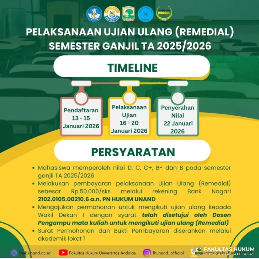 Ujian Ulang (Remedial) Semester Ganjil TA 2025/2026