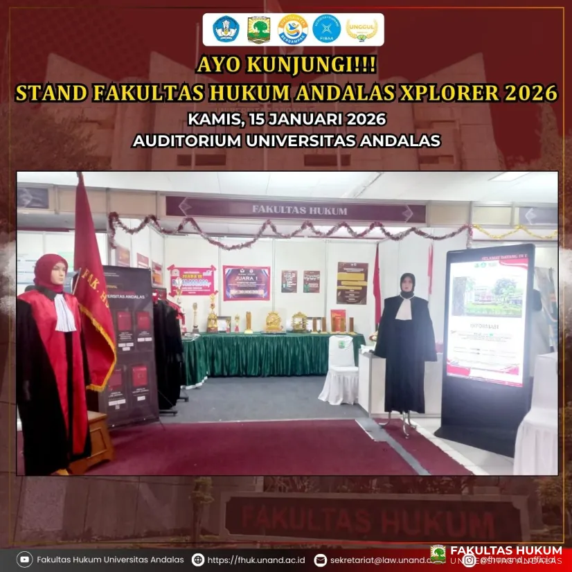 STAND FAKULTAS HUKUM ANDALAS XPLORER 2026