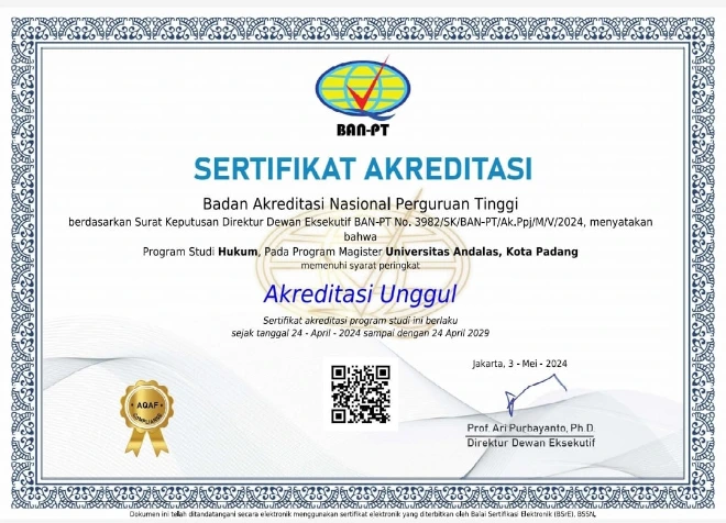 Akreditasi magister hukum