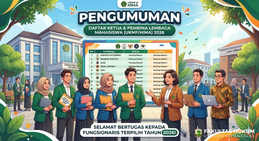 Daftar Ketua dan Pembina Lembaga Mahasiswa (UKMF/HIMA) Tahun 2026