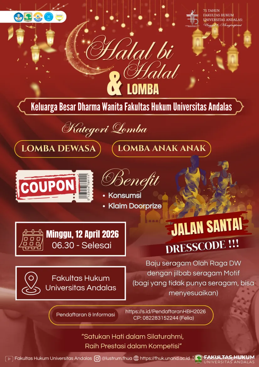 Halal bi Halal Fakultas Hukum Universitas Andalas 2026