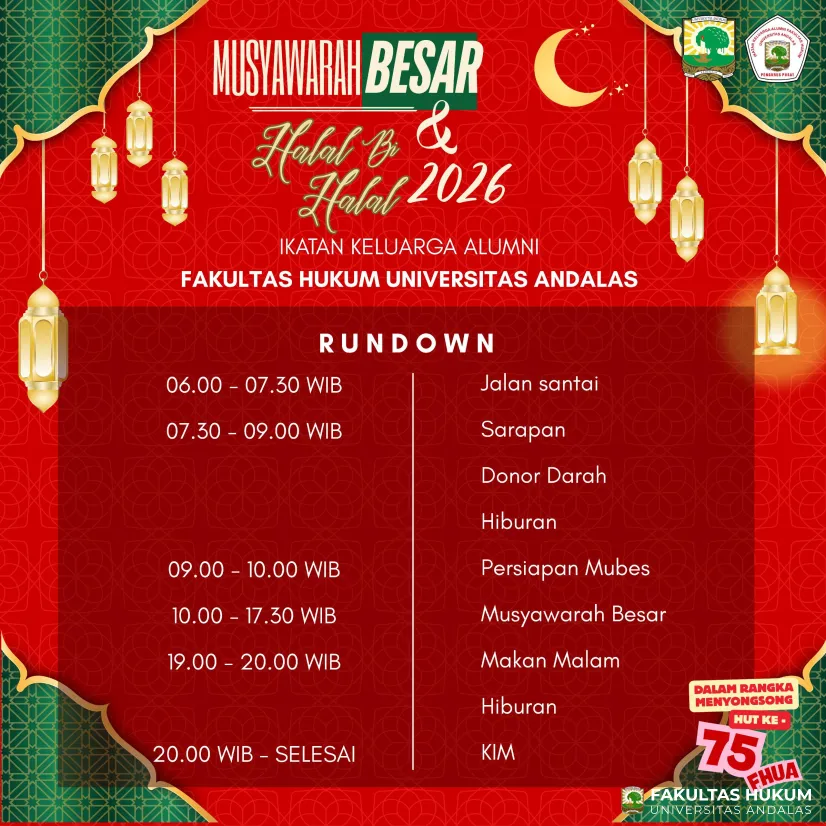 Musyawarah Besar & Halal Bihalal IKA FHUA 2026