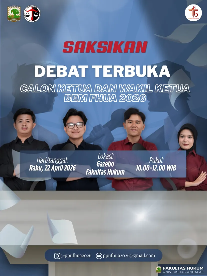 Debat Terbuka Calon Ketua & Wakil Ketua BEM FHUA 2026