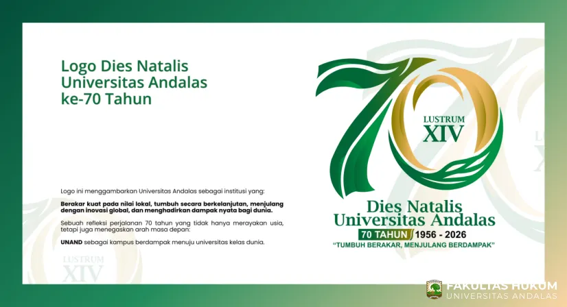 Logo Dies Natalis ke-70 Universitas Andalas