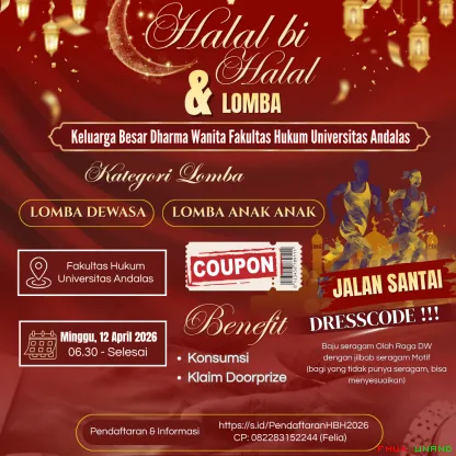 Fakultas Hukum Universitas Andalas menggelar Halal bi Halal...
