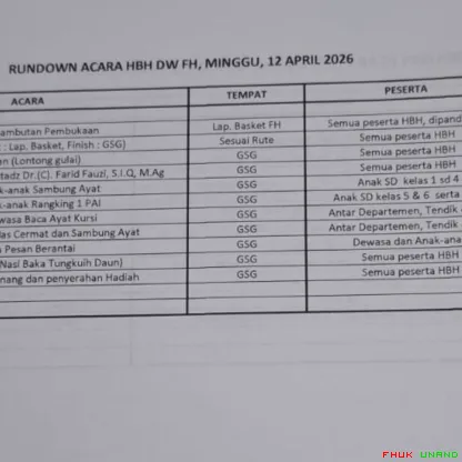 Dharma Wanita Fakultas Hukum akan menggelar kegiatan Halal...