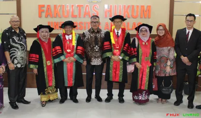 Selamat atas pengukuhan Prof. Dr. Ferdi, S.H., M.H. (Dekan...