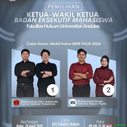 Pemilihan Ketua dan Wakil Ketua BEM serta DLM Fakultas...