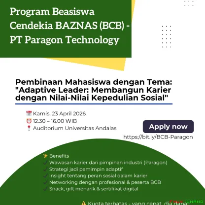 Ikuti Pembinaan Mahasiswa Program Beasiswa Cendekia BAZNAS...