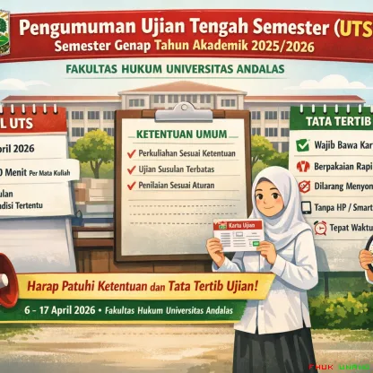 Pengumuman resmi pelaksanaan UTS Semester Genap 2025/2026...