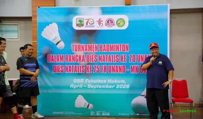 Foto 6 Turnamen Badminton Dies Natalis ke-70 Unand dan...