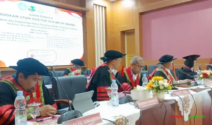 Foto 6 Kumpulan foto kegiatan ujian terbuka doktor Wiwit...