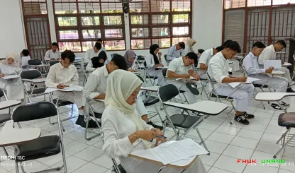 Foto 1 UTS Semester genap tahun ajaran 2025/2026 di gedung F