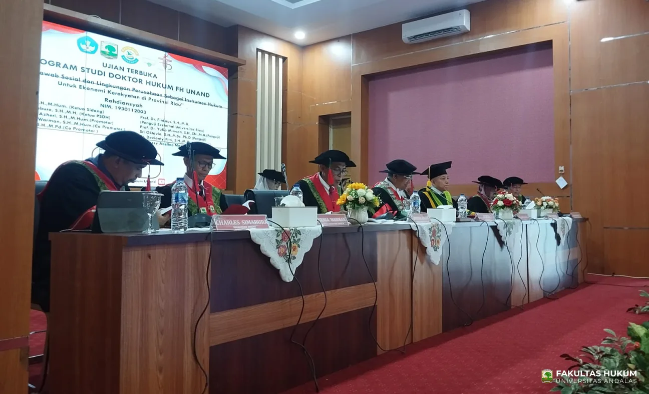 Foto 4 Ujian Terbuka (Promosi Doktor) Rahdiansyah