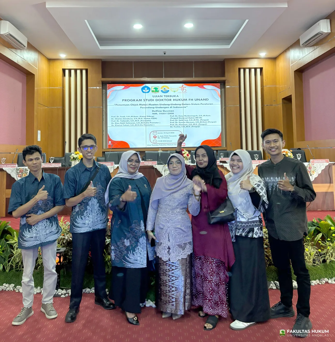 Foto 1 Ujian Terbuka Promosi Doktor Delfina Gusman