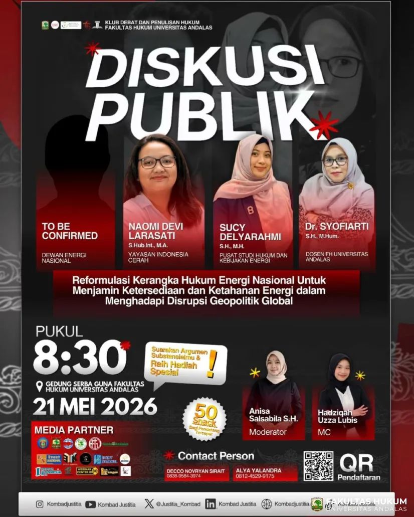 Diskusi Publik - Reformulasi Kerangka Hukum Energi Nasional