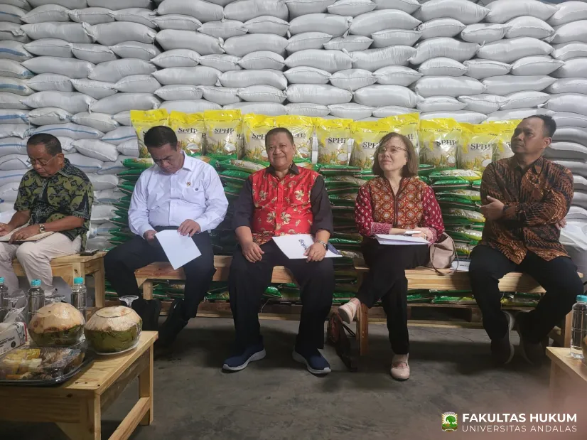 Dekan Fakultas Hukum Universitas Andalas Hadiri FGD Nasional Bersama Menteri Pertanian dan BULOG