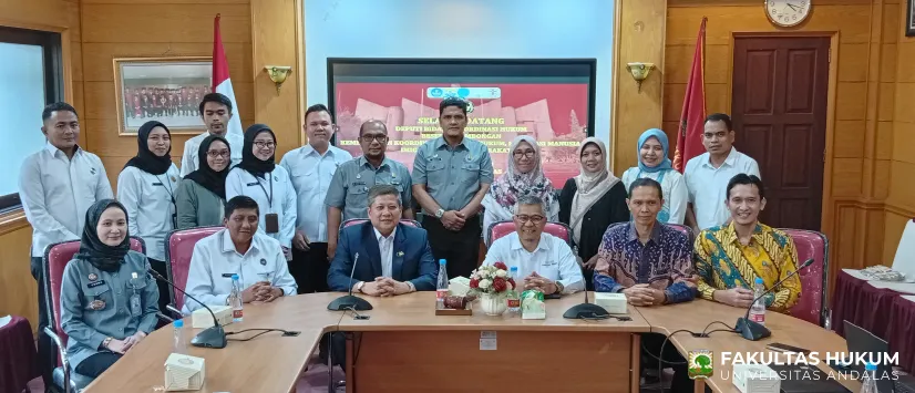 Fakultas Hukum Universitas Andalas Terima Kunjungan Deputi Bidang Koordinasi Hukum Kemenko Kumham Imipas