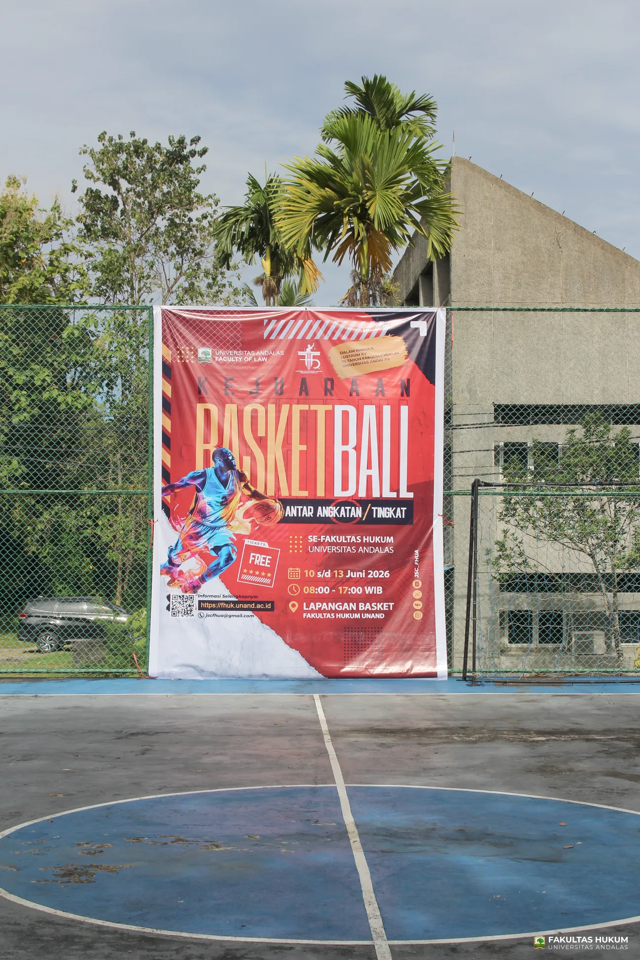 Foto 1 Kejuaraan Basket Antar Angkatan/Tingkat Se-Fakultas Hukum