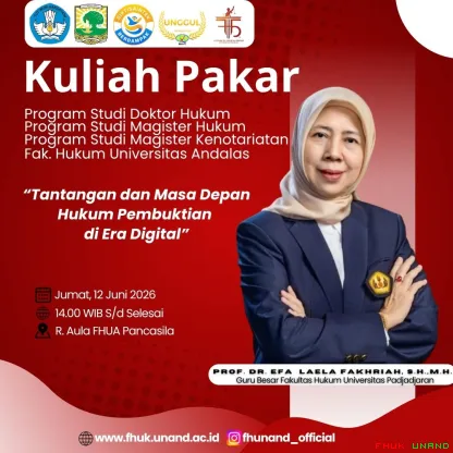 Fakultas Hukum Universitas Andalas telah menyelenggarakan...