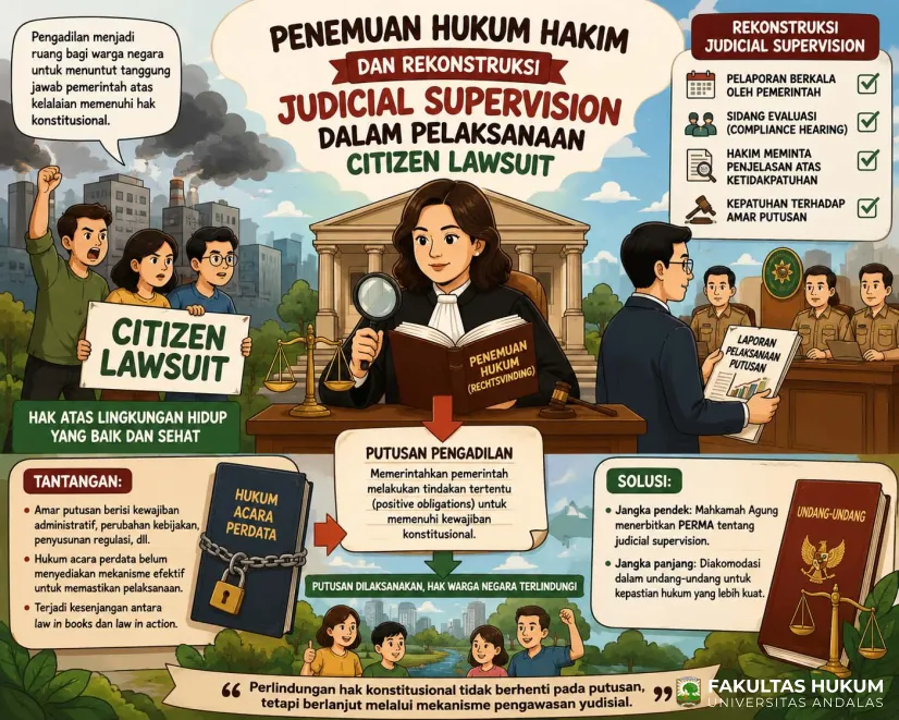 Penemuan Hukum Hakim dan Rekonstruksi Judicial Supervision dalam Pelaksanaan Putusan Citizen Lawsuit