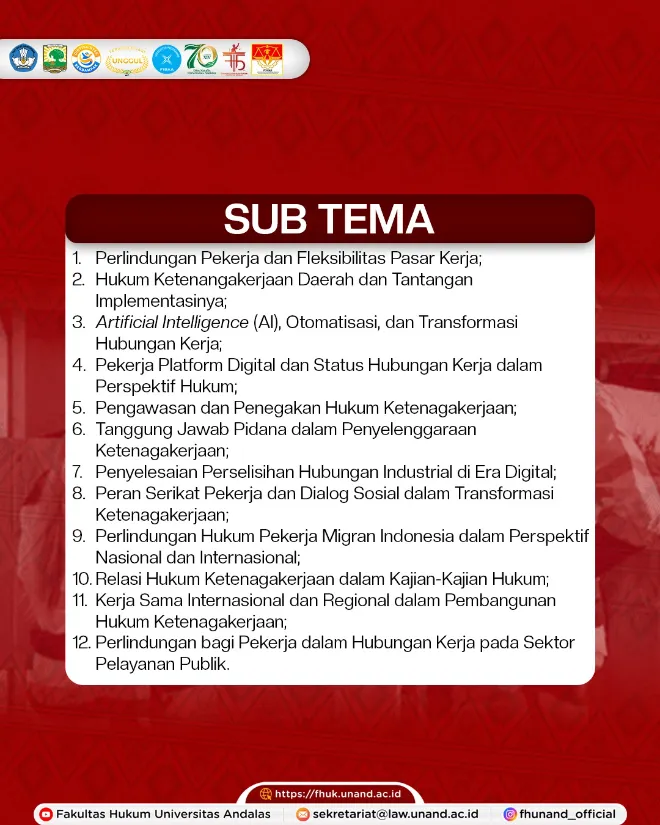 sub tema konferensi nasional hukum ketenagakerjaan (knhk) 2026