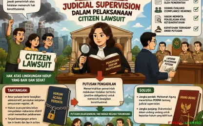 Perkembangan citizen lawsuit di Indonesia menunjukkan peran...