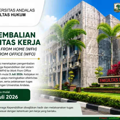 Universitas Andalas menetapkan pengembalian aktivitas kerja...