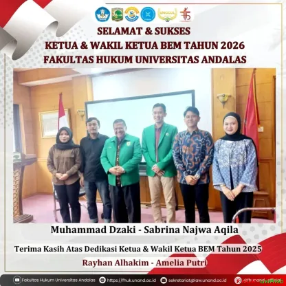 Selamat dan sukses kepada Muhammad Dzaki dan Sabrina Najwa...