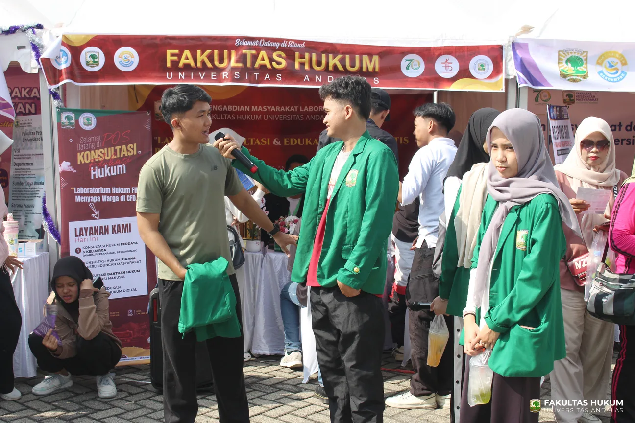 Foto 16 Stand Fakultas Hukum di CFD Pengabdian Masyarakat Universitas Andalas