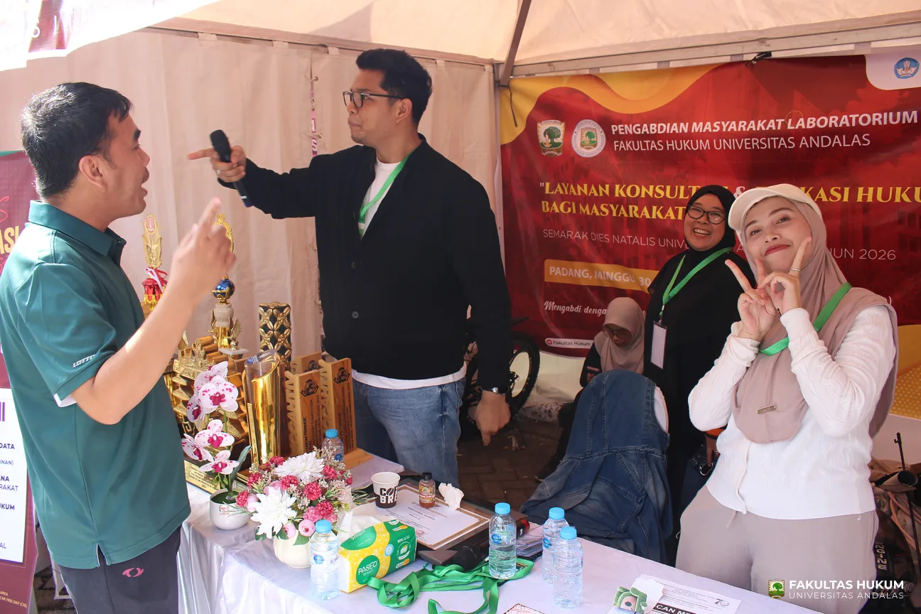 Foto 19 Stand Fakultas Hukum di CFD Pengabdian Masyarakat Universitas Andalas