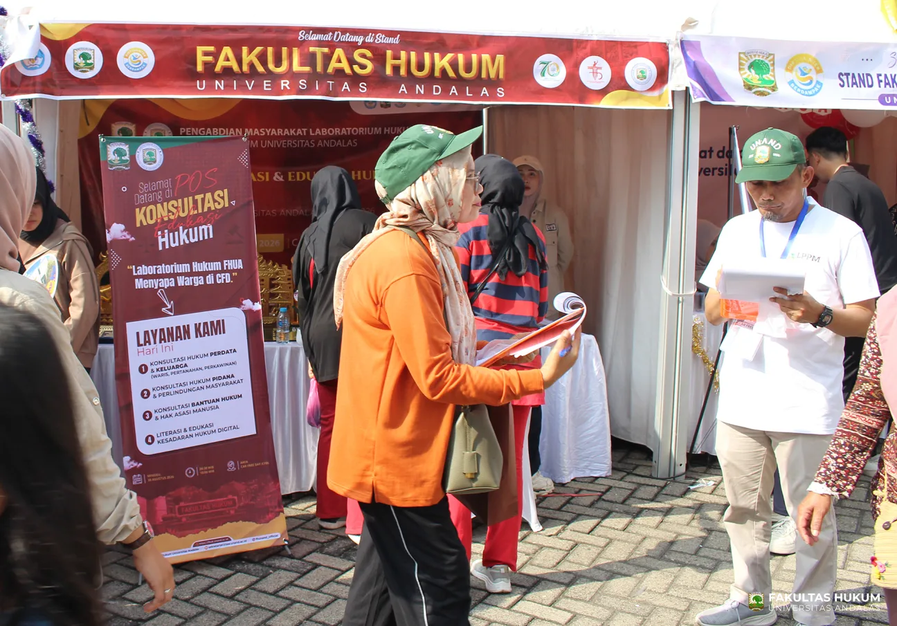 Foto 26 Stand Fakultas Hukum di CFD Pengabdian Masyarakat Universitas Andalas