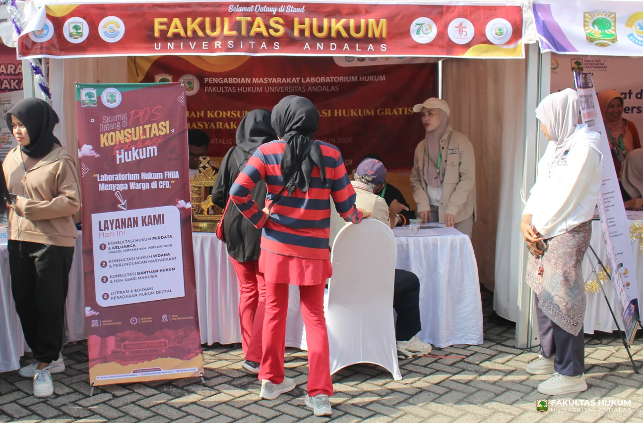 Foto 27 Stand Fakultas Hukum di CFD Pengabdian Masyarakat Universitas Andalas