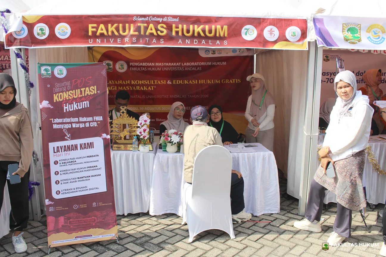 Foto 28 Stand Fakultas Hukum di CFD Pengabdian Masyarakat Universitas Andalas