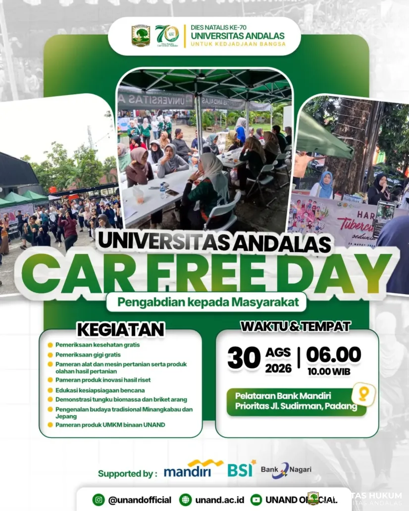 Universitas Andalas menggelar Car Free Day dan Pengabdian...