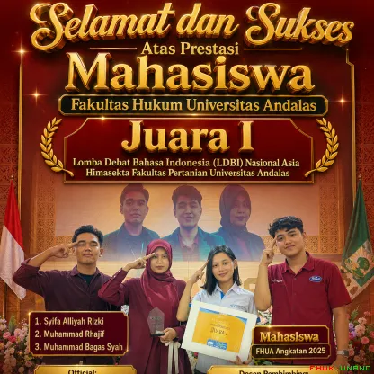Mahasiswa Fakultas Hukum Universitas Andalas Angkatan 2025...