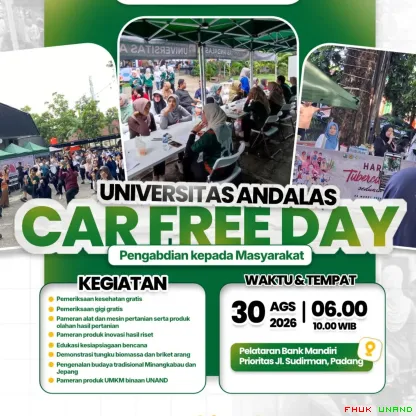 Universitas Andalas menggelar Car Free Day dan Pengabdian...