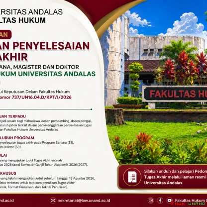 Pedoman Penyelesaian Tugas Akhir Fakultas Hukum Universitas...