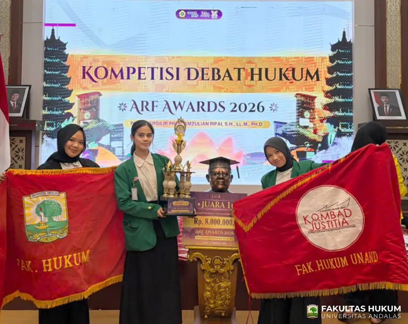 Kombad Justitia Raih Juara I Kompetisi Debat Hukum Nasional ARF Awards 2026