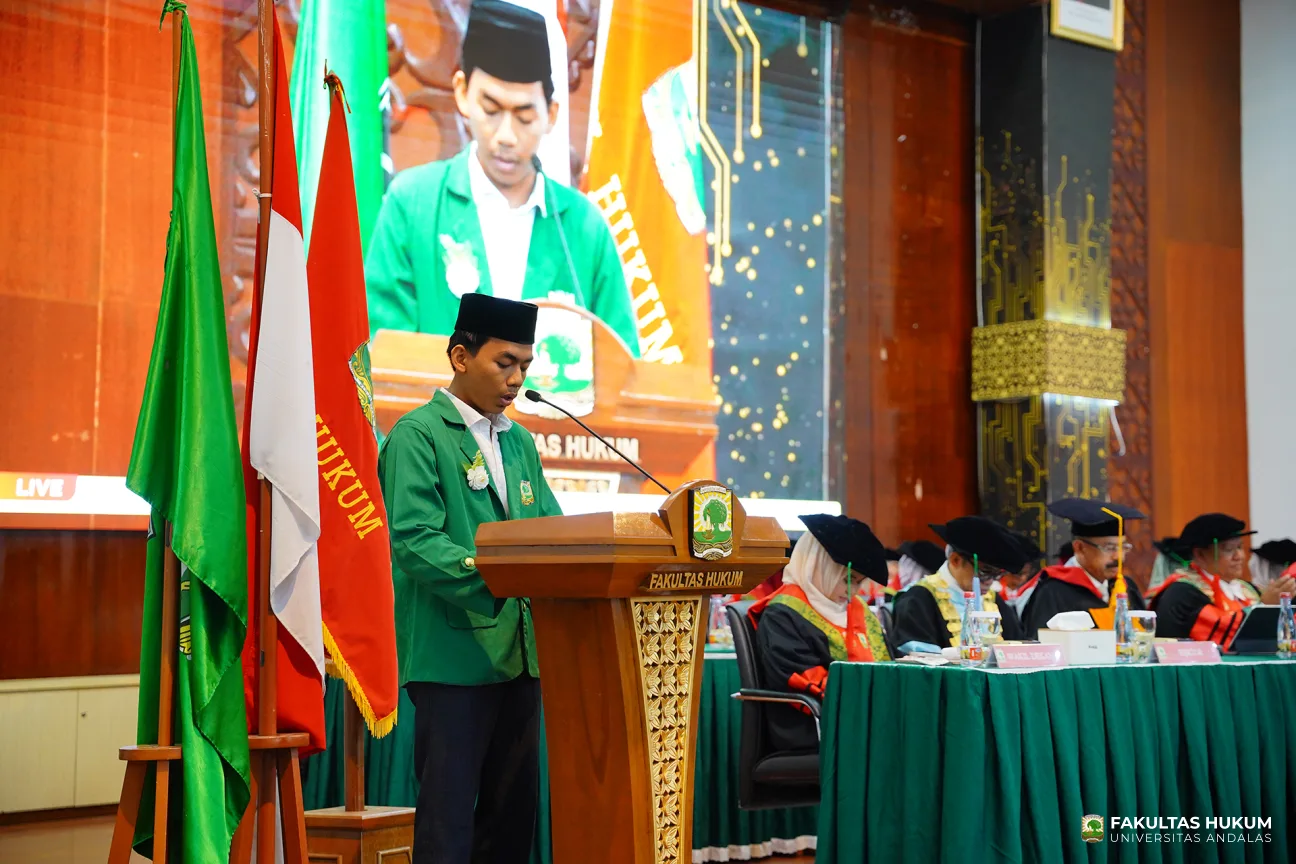 Foto 16 Orasi Ilmiah dan Sidang Terbuka Dies Natalis ke-75 FH UNAND