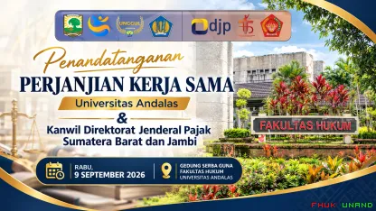 Universitas Andalas dan Kanwil Direktorat Jenderal Pajak...