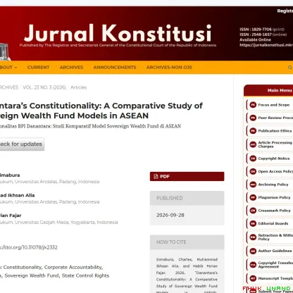 Dosen Fakultas Hukum Universitas Andalas Charles Simabura...
