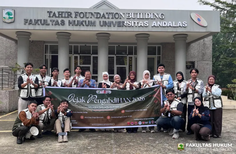 Jejak PengabdiHAN 2026 Dilepas Dekan FH Unand, Siap Mengabdi untuk Masyarakat Nagari Sungai Batang
