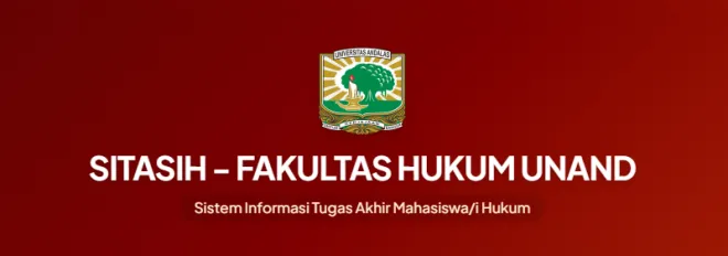 SITASIH - Sistem Informasi Tugas Akhir Mahasiswa/i Hukum