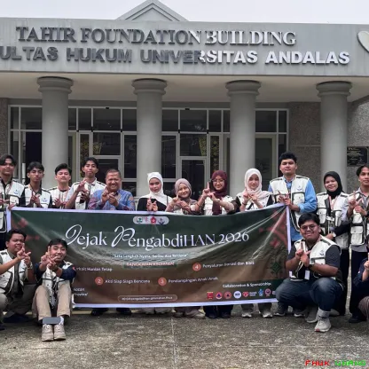 Fakultas Hukum Universitas Andalas melepas volunteer Jejak...